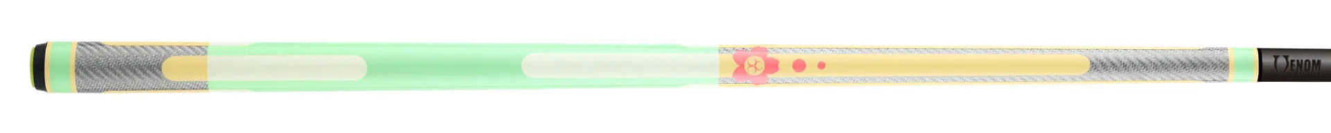 Poison Candy Pool Cue Carbon Fiber Green/Yellow