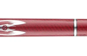 Poison Maelith Pool Cue with Carbon Fiber Shaft - Black/Red