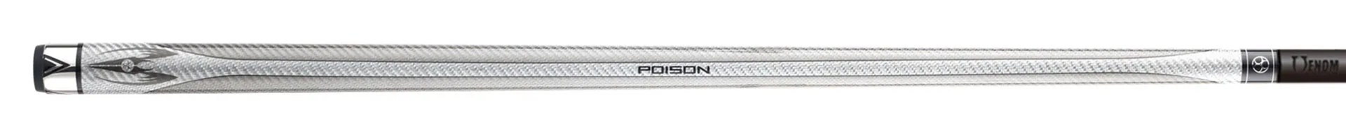 Poison Maelith Pool Cue with Carbon Fiber Shaft - Dark/Light Grey