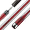 Poison Maelith Pool Cue with Carbon Fiber Shaft - Grey/Red - Image 2
