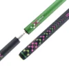 Poison VX Break Cue with Venom Carbon Fiber Shaft - Green/Pink - Image 6