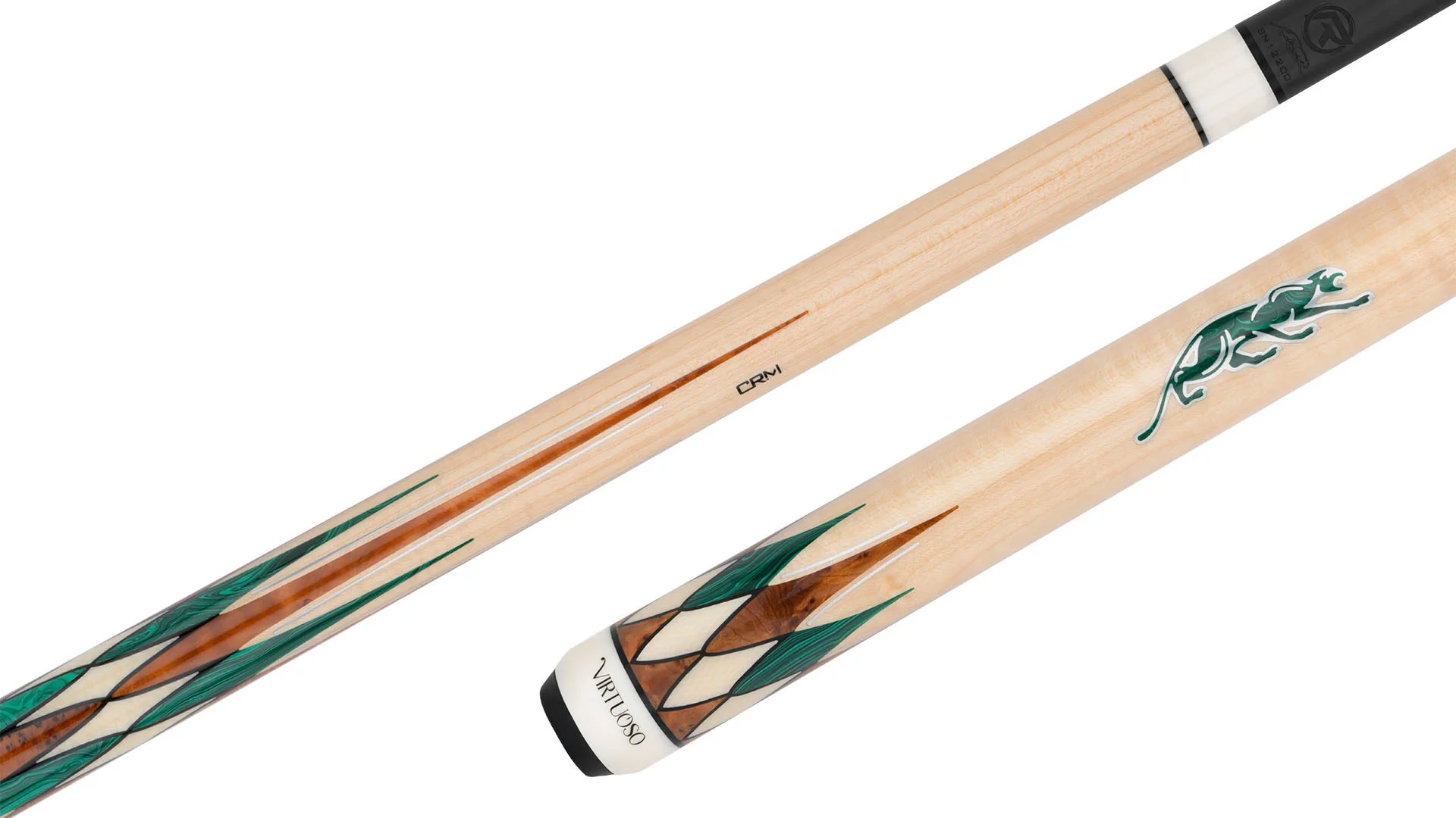 Predator CRM Virtuoso Carom Cue Curly Maple Green Malachite