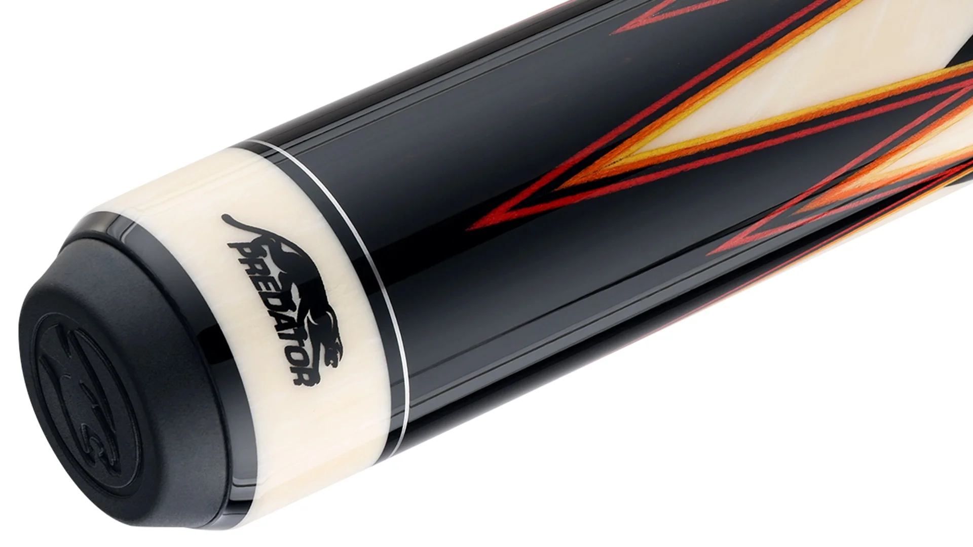 Predator LE True Splice 16 Pool Cue Ebony Red Orange Leather Wrap - Image 4