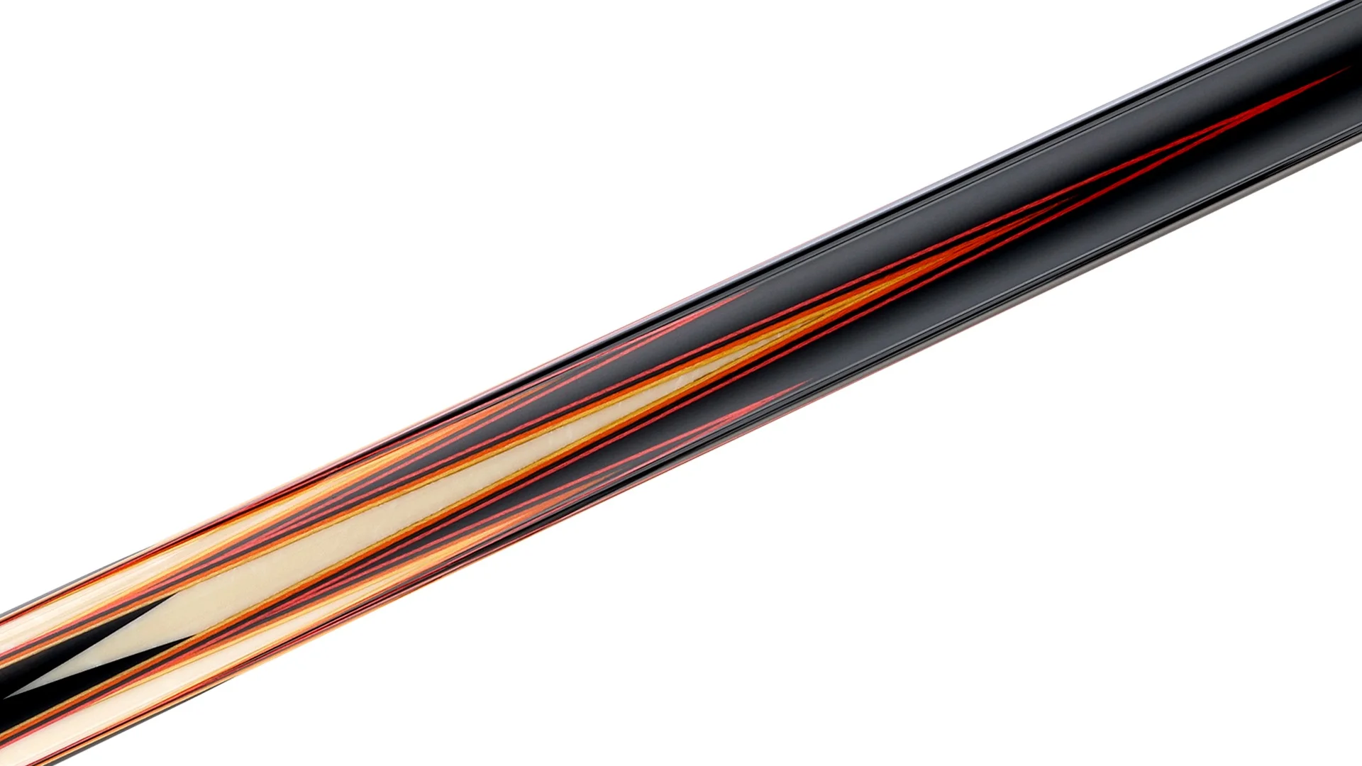 Predator LE True Splice 16 Pool Cue Ebony Red Orange Leather Wrap - Image 3