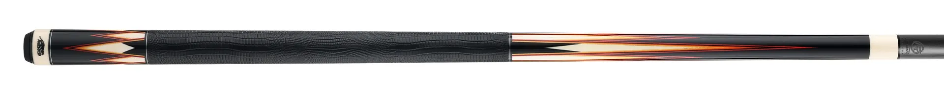 Predator LE True Splice 16 Pool Cue Ebony Red Orange Leather Wrap - Image 6